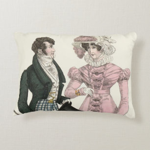 Couple Antique Wedding 1823 Man Woman Fashion Decorative Cushion
