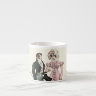 Couple Antique Wedding 1823 Man Woman Fashion Espresso Cup