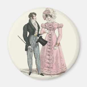 Couple Antique Wedding 1823 Man Woman Fashion Magnet