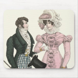 Couple Antique Wedding 1823 Man Woman Fashion Mouse Pad
