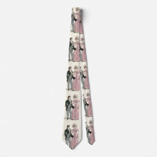 Couple Antique Wedding 1823 Man Woman Fashion Tie