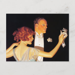 Couple, Arrow collars and shirts for Dress, 1923 Postcard