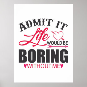 Couple Art Admit It Life Poster