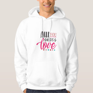 Couple Art All You Need Is Love Hoodie