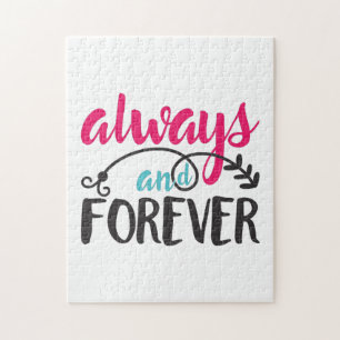 Couple Art Always And Forever Jigsaw Puzzle