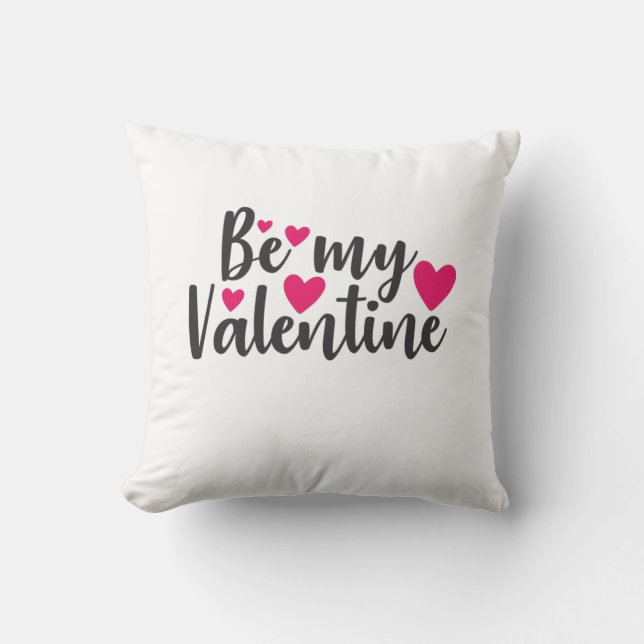 Couple Art Be My Valentine Cushion (Front)