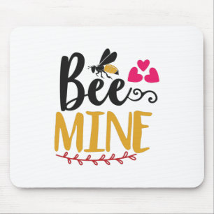 Couple Art Bee Mine Mouse Pad