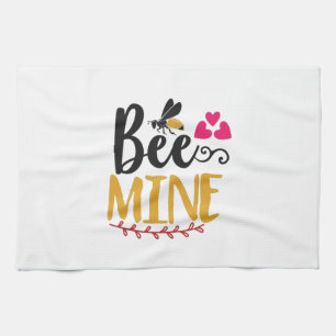 Couple Art Bee Mine Tea Towel