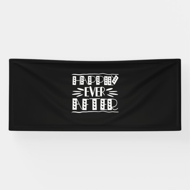 Couple Art Happily Ever After Banner (Horizontal)