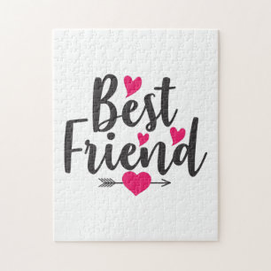 Couple Art Heart Best Friend Jigsaw Puzzle