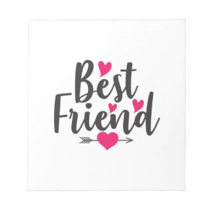 Couple Art Heart Best Friend Notepad