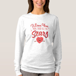 Couple Art I Love You More Than All The Stars T-Shirt