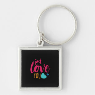 Couple Art Just Love You Key Ring