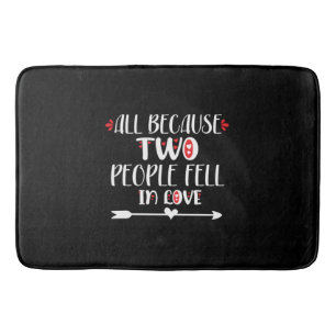 Couple Art Two People Feel In Love Bath Mat
