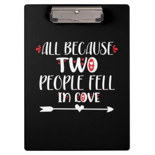 Couple Art Two People Feel In Love Clipboard