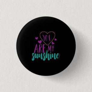 Couple Art You Are My Sunshine 3 Cm Round Badge