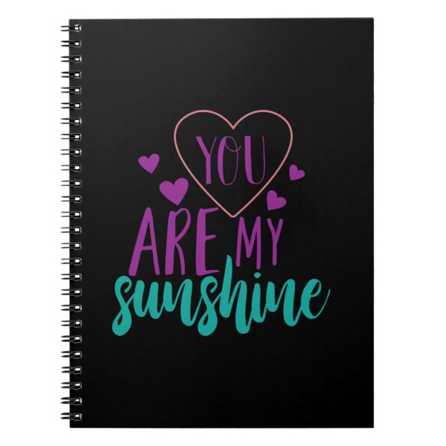 Couple Art You Are My Sunshine Notebook (Front)