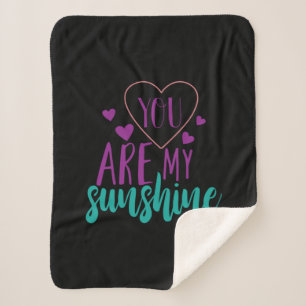 Couple Art You Are My Sunshine Sherpa Blanket