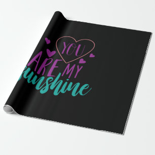 Couple Art You Are My Sunshine Wrapping Paper