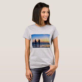 Couple at Beach Design T-Shirt