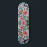 Couple Birds Flowers Flowers Skateboard - Painting<br><div class="desc">Couple Birds Flowers Flowers Skateboard - Painting - Choose / Add Your Unique Text / Name / Colour / Font / Size / Elements - Make Your Special Gift - Resize and move or remove and add elements / text with customisation tool ! Painting and Design by MIGNED. Please see...</div>