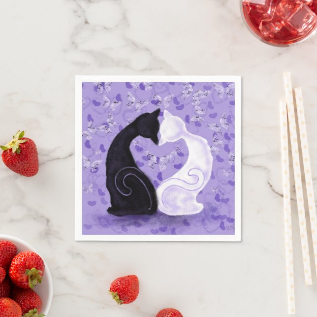 Couple Cat Napkins (Insitu)