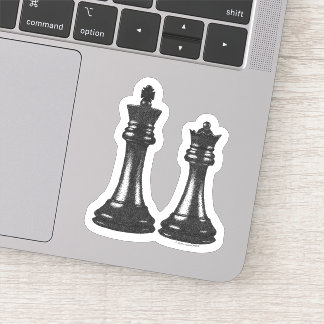 "Couple" Chess King & Queen Stipple