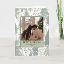 Couple Christmas Card -Woodland Festive