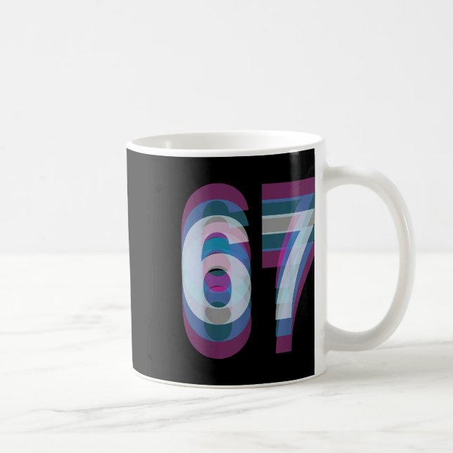 Couple Costume 67 Six Seven Meme Funny  Coffee Mug (Right)