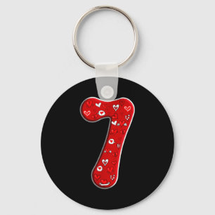 Couple Costume Duo 67 Meme Six Seven Number 7 Vale Key Ring