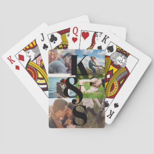 Couple Customised Photo Collage Gift Personalised Playing Cards
