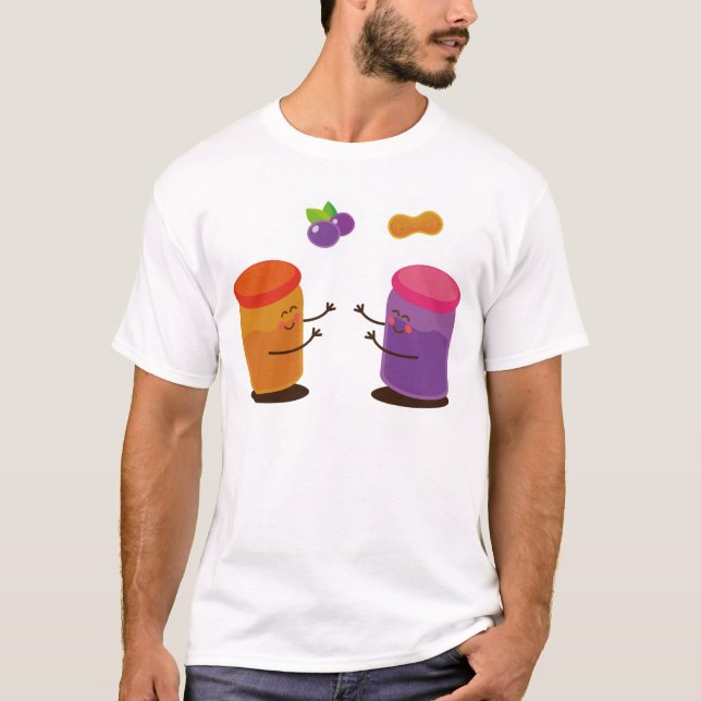 Couple Cute PBJ T-Shirt (Front)
