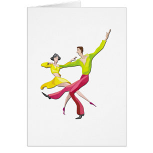 Couple Dancing Customisable Cards