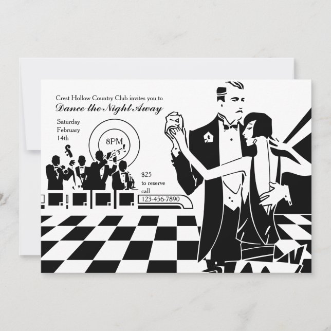 Couple Dancing Invitation (Front)