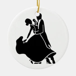 COUPLE DANCING ON *1st CHRISTMAS TOGETHER ORNAMENT