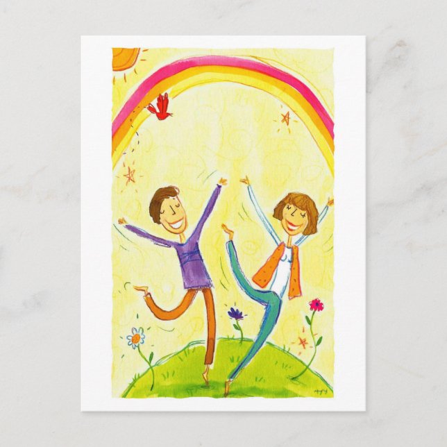 couple dancing postcard (Front)