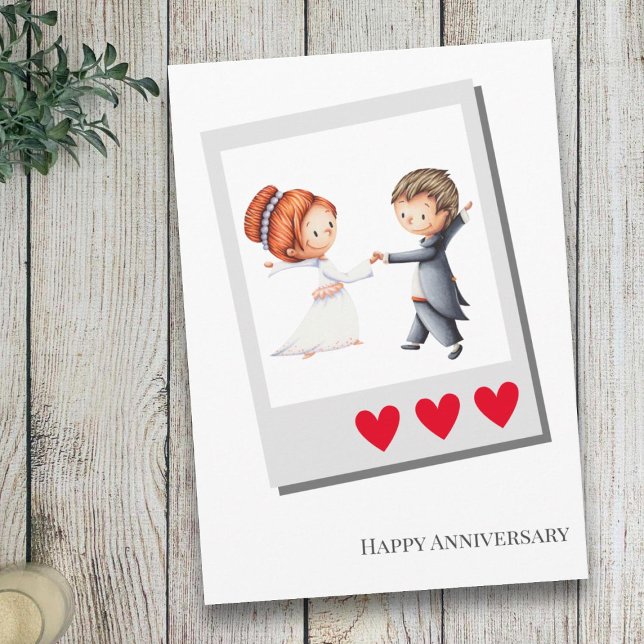 Couple Dancing Wedding Anniversary  Card (Creator Uploaded)