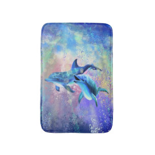 Couple Dolphin Bath Mat