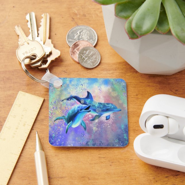 Couple Dolphin Keychain (Desk)
