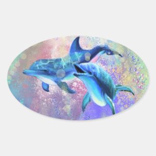 Couple Dolphin Sticker