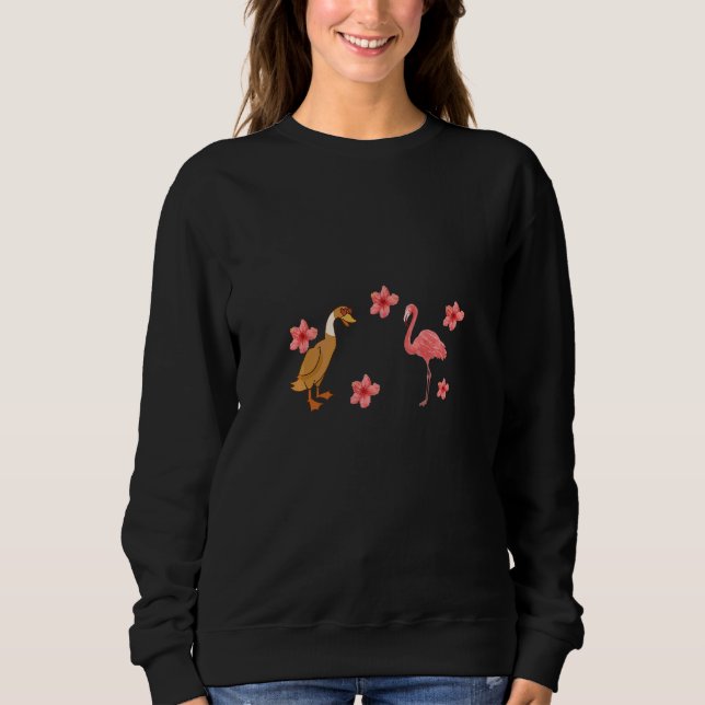 couple duck flamingo sweatshirt (Front)