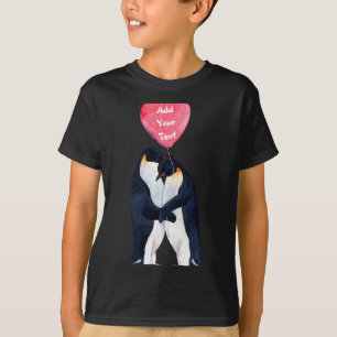 Couple Emperor Penguins Heart Personalized T Shirt