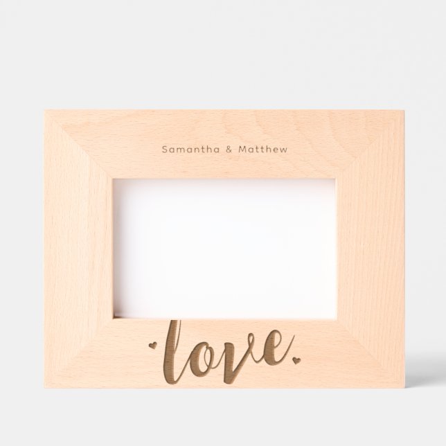 Couple Engagement  Etched Frames (Front)