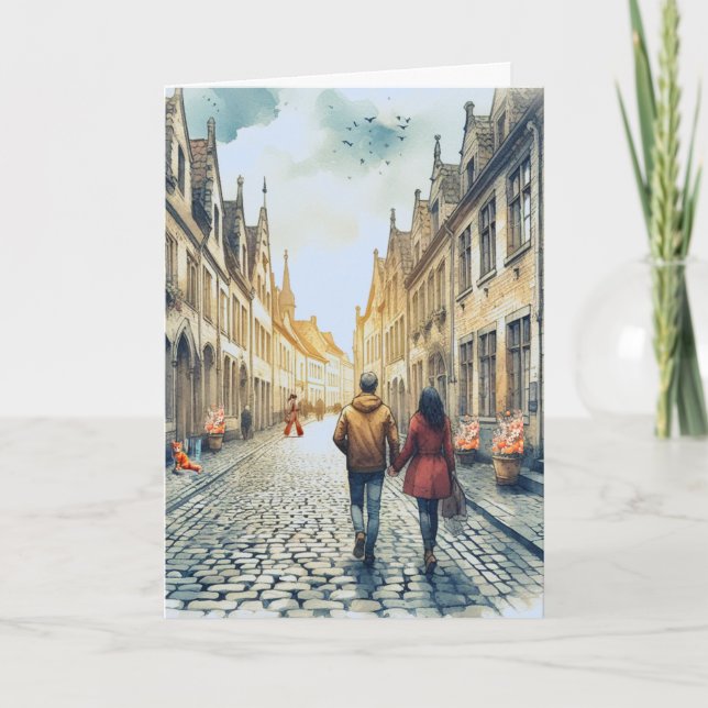 Couple European Travel  Card (Front)