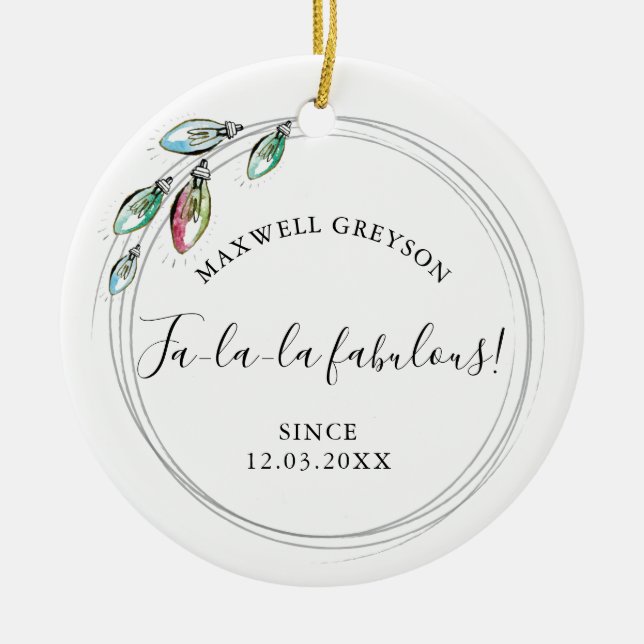 Couple First Christmas Ornament (Front)