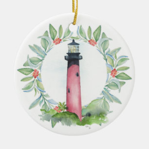 Couple First Christmas Ornament Jupiter Lighthouse