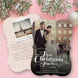 Couple First Christmas Together Holiday Photo Card