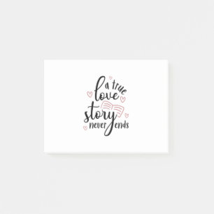 Couple Gift A True Love Story Never End Post-it Notes