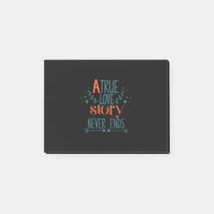 Couple Gift A True Love Story Post-it Notes
