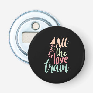 Couple Gift All The Love Train Bottle Opener